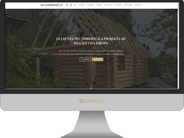 Разработка сайта для компании по производству срубов GS-LOGHOUSE
